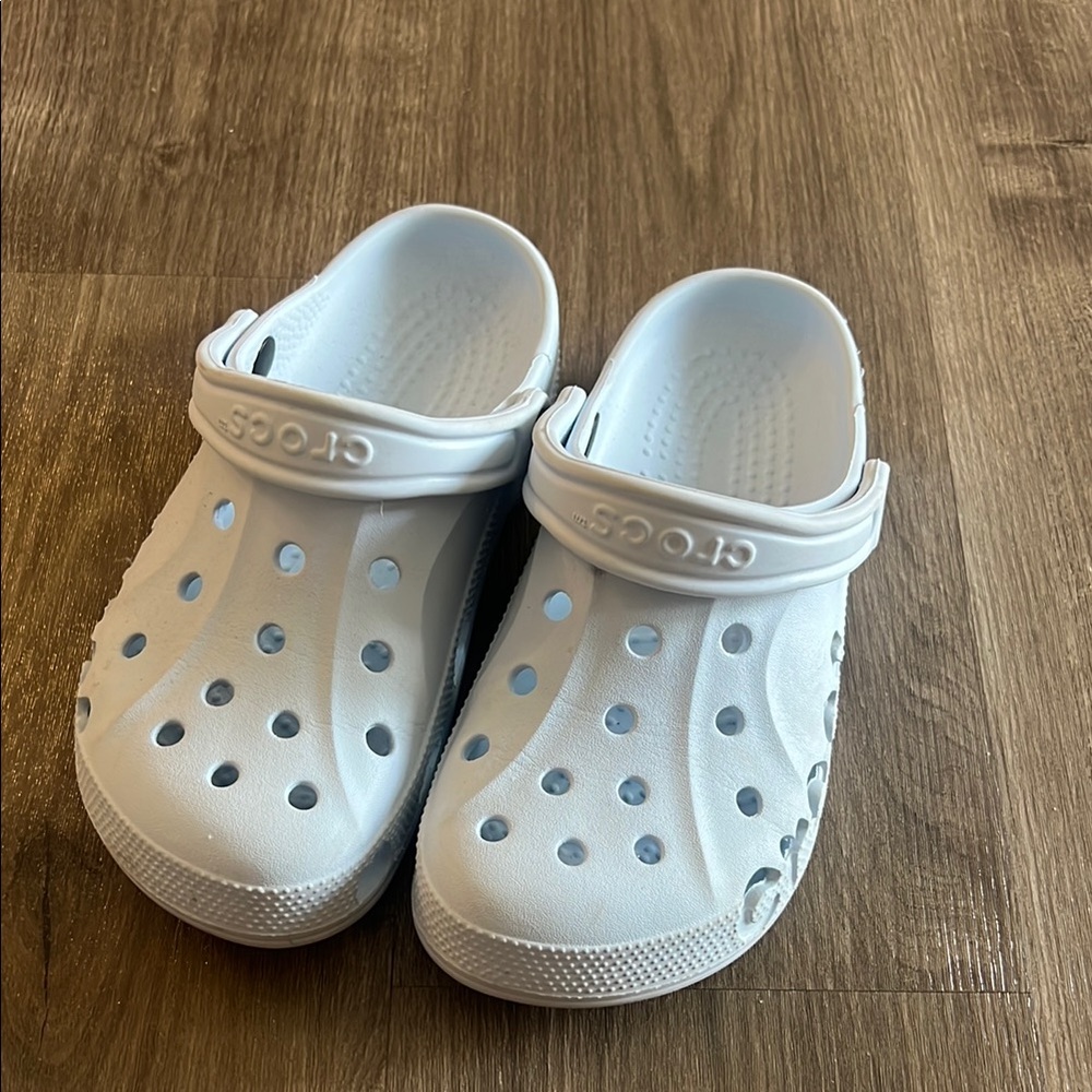 CROCS Light Blue Classic Clog with Heel Strap